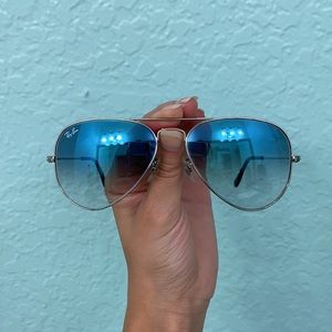 🥂Ray-Ban Aviator Gradient Silver/Blue🥂